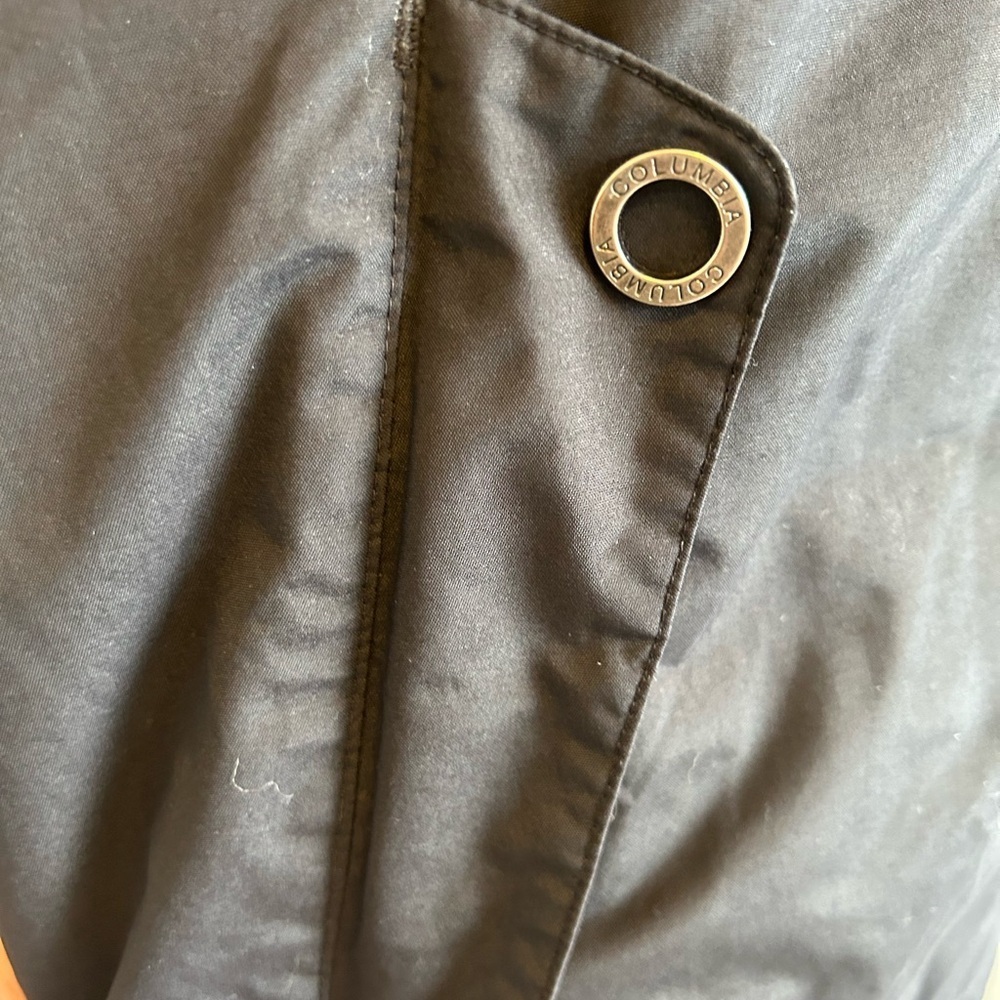 Columbia Omni-Tech Waterproof Rain Jacket Women’s Size L Black Hooded - Picture 8 of 15
